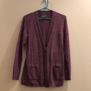 Purple cardigan/sweater